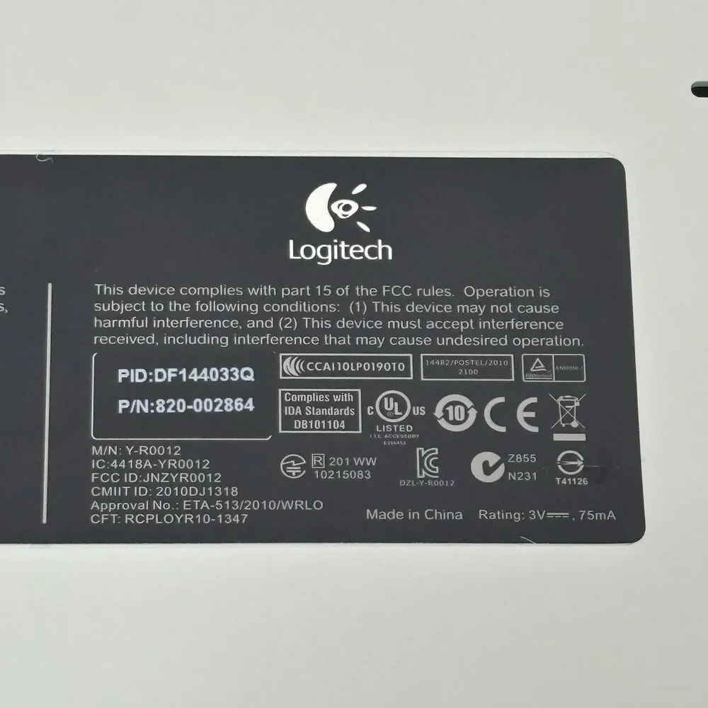 LOGITECH K520 Y-R0012 Wireless Keyboard With Unifying USB Receiver Dongle Tested